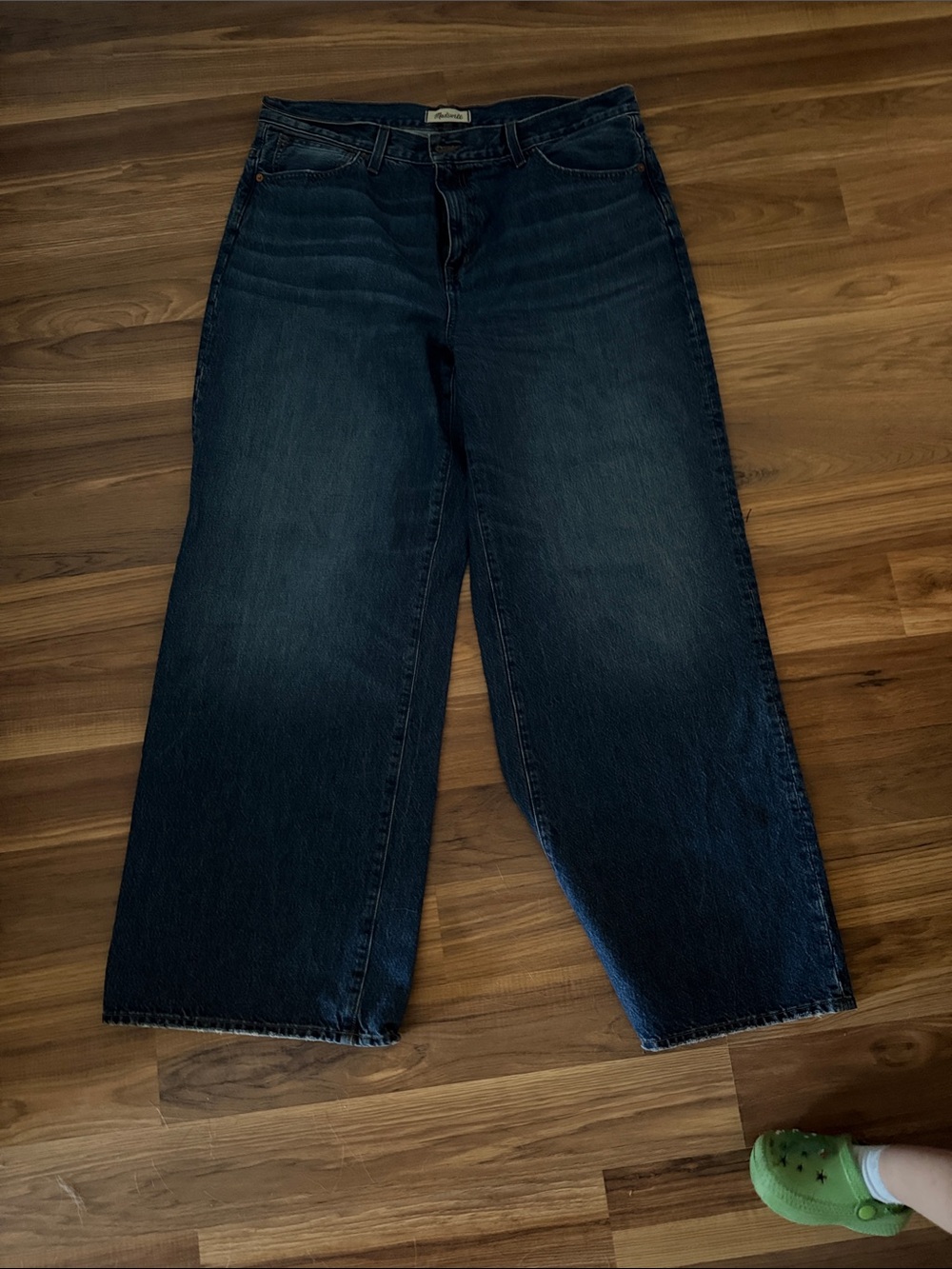 Madewell Dark Blue Wide-Leg Jeans - Picture 6 of 6